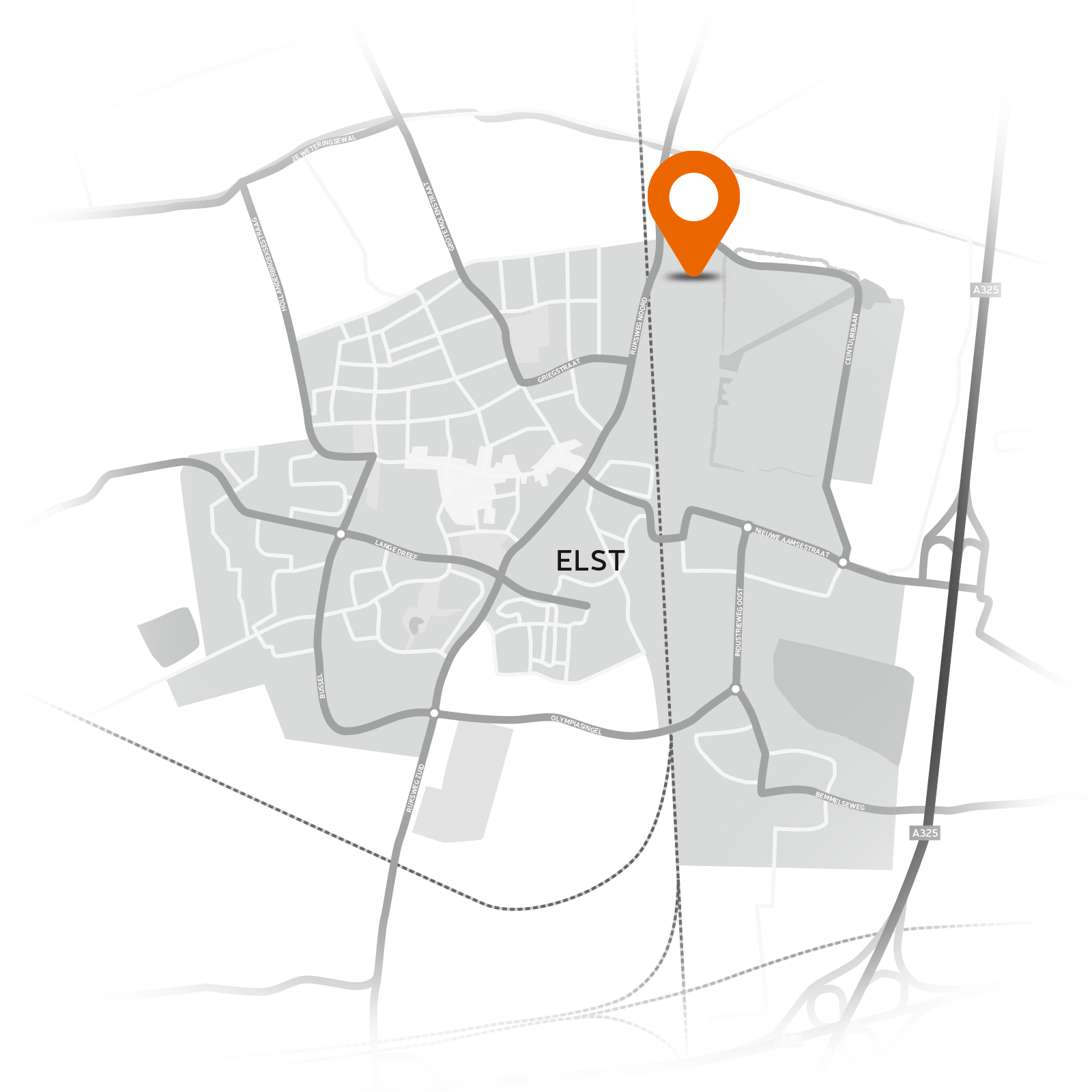 Locatie Rijzenburg Elst